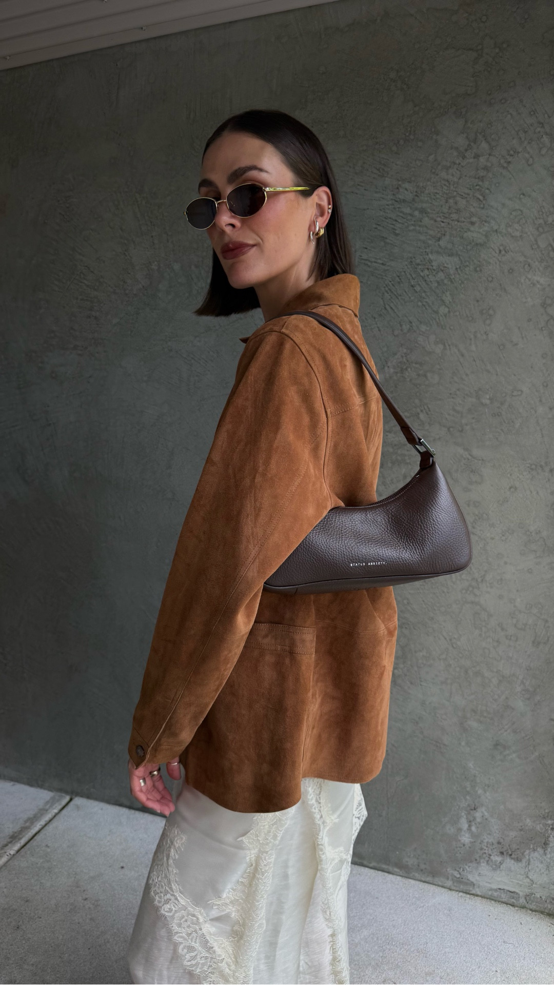 Sharing a tonal moment with a mix of textures - this suede jacket is the perfect transeasonal piece. I love how it looks buttoned up, paired with lace and a linen/silk wide leg trouser (these are Moss Living- I will link similar items)  

#LTKspring #LTKaustralia #LTKstyletip