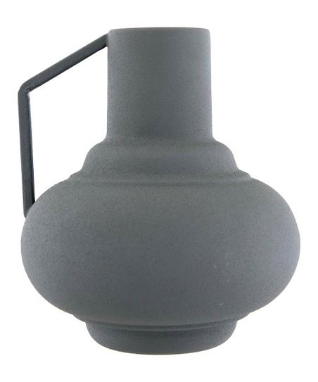 Matte Sage Textured Metal Handle Vase | Zulily
