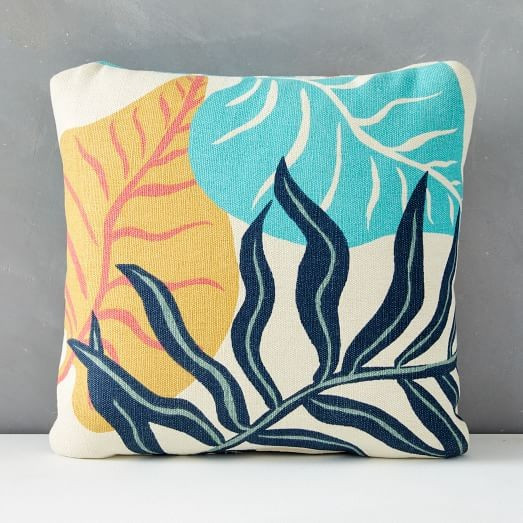 Outdoor Jungle Fronds Pillow | West Elm (US)