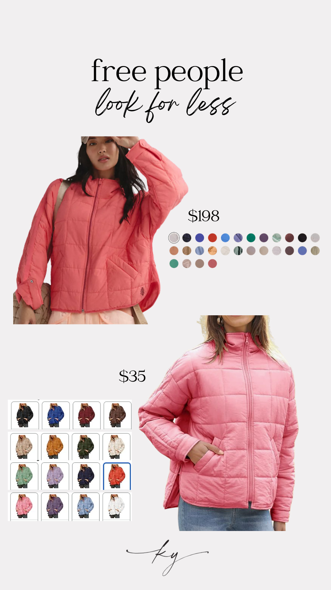 Free People Look for Less!

Puffer jacket perfect for winter & comes in so many color options! I have the pink version and get compliments every time I wear it!

Size: true to size, size up for oversized fit
 

 #LTKmomlife #LTKSeasonal #LTKFindsUnder50