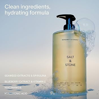 Salt & Stone Body Wash with Antioxidants for Deep Moisture | For Women & Men, Sulfate, Paraben, &... | Amazon (US)