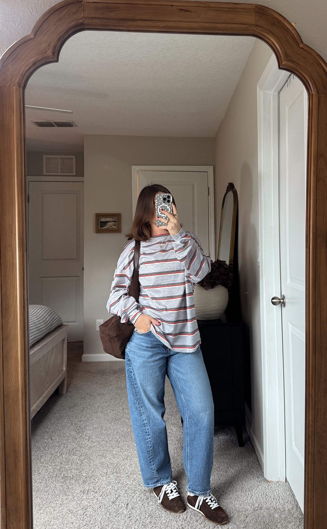 FP tee dupe! Sized up to a Medium, everything else is tts. Size up 1/2 size in shoes though 


Casual fall outfit, early fall outfit, autumn outfit inspo, aesthetic style, Pinterest girl, styling, autumn pinterest inspired style, casual outfits, everyday style, outfit styling


#earlyfallstyle #casualfalloutfit #falloutfitinspo #ootdfall #fallstyle2025 #everydayoutfit #realoutfits #ootdreel #fallwardrobe

#LTKSeasonal #LTKFindsUnder50 #LTKStyleTip