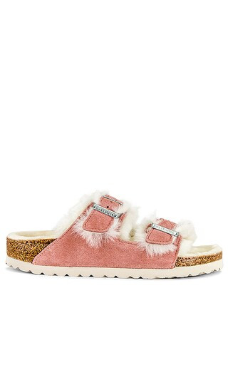 Arizona Shearling Sandal in Pink Clay | Revolve Clothing (Global)