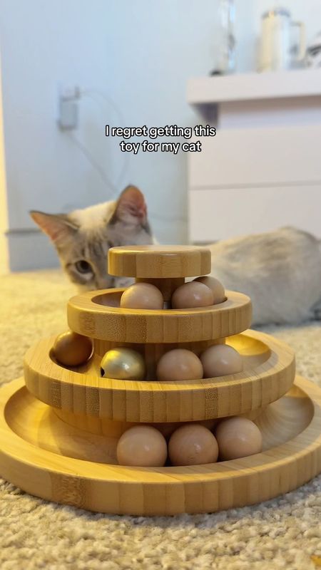 LINK IN BIO 🐾 Elevate your feline's playtime to new heights with the Cat Ball Track Tower Toy! 🏰 My cats love it – the enchanting design captivates their curiosity, providing endless entertainment. It's like a kitty amusement park in the comfort of our home. 🎡 Grab Yours Here: https://amzn.to/3Okd2Y4  The mesmerizing ball track keeps them on their toes, and trust me, they play with it for hours on end. 🕰️ I've never seen them so engrossed in a toy before! The tower's sleek aesthetic goes well with all decor, seamlessly blending into our living space. 🌟 Who knew a cat toy could be both entertaining and stylish?  What's even more impressive is the very solid build of this tower. 🛠️ It can withstand the playful pounces and batting of my energetic fur babies, ensuring durability for the long haul. I appreciate the thought put into crafting a toy that's as sturdy as it is delightful.  Give your cats the gift of joy and engage them in the ultimate play experience. 🎁 The Cat Ball Track Tower Toy is not just a toy; it's a game-changer for both feline fun and home aesthetics. 🐱✨  #founditonamazon  #amazonfinds  #amazonpets  #Lemon8MadeMeBuyIt  #lemon8box  #CatToys  #HappyCats 

#LTKhome #LTKVideo #LTKMostLoved