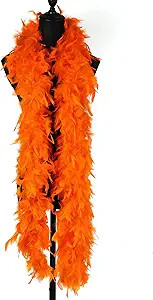 2 Yards 90g Orange Turkey Feathers Boa Dancing Wedding Crafting Party Dress Up Halloween Costume ... | Amazon (US)