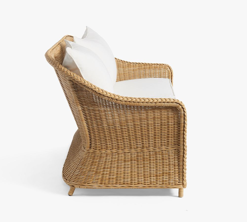 Westport All-Weather Wicker Sofa | Pottery Barn (US)