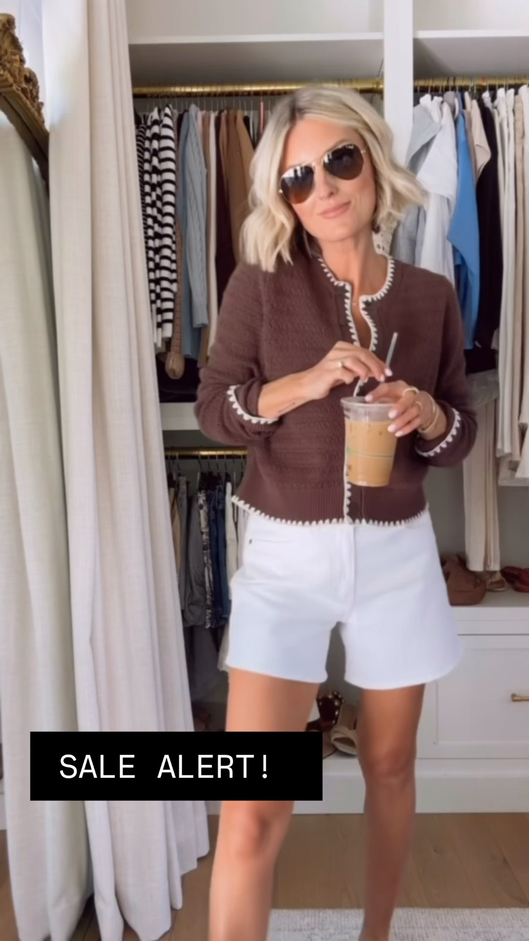 This brown cardigan is such a great staple! 😍 Love the cream edging! It’s so cute styled with my favorite Abercrombie denim shorts! They’re an awesome length! Wearing S/27! Use code AFLOVERLY for an extra 15% off this weekend!

Loverly Grey, Abercrombie sale, white denim shorts, cardigan, spring outfit, Memorial Day sale 

#LTKSeasonal #LTKSaleAlert