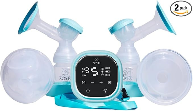 Zomee Z2 Hands-Free Double Electric Breast Pump – Portable Wearable Pump with 3 Modes, 19 Sucti... | Amazon (US)