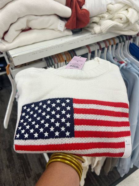 Flag sweater $30, target, July 4th 

#LTKStyleTip #LTKFindsUnder50 #LTKSeasonal