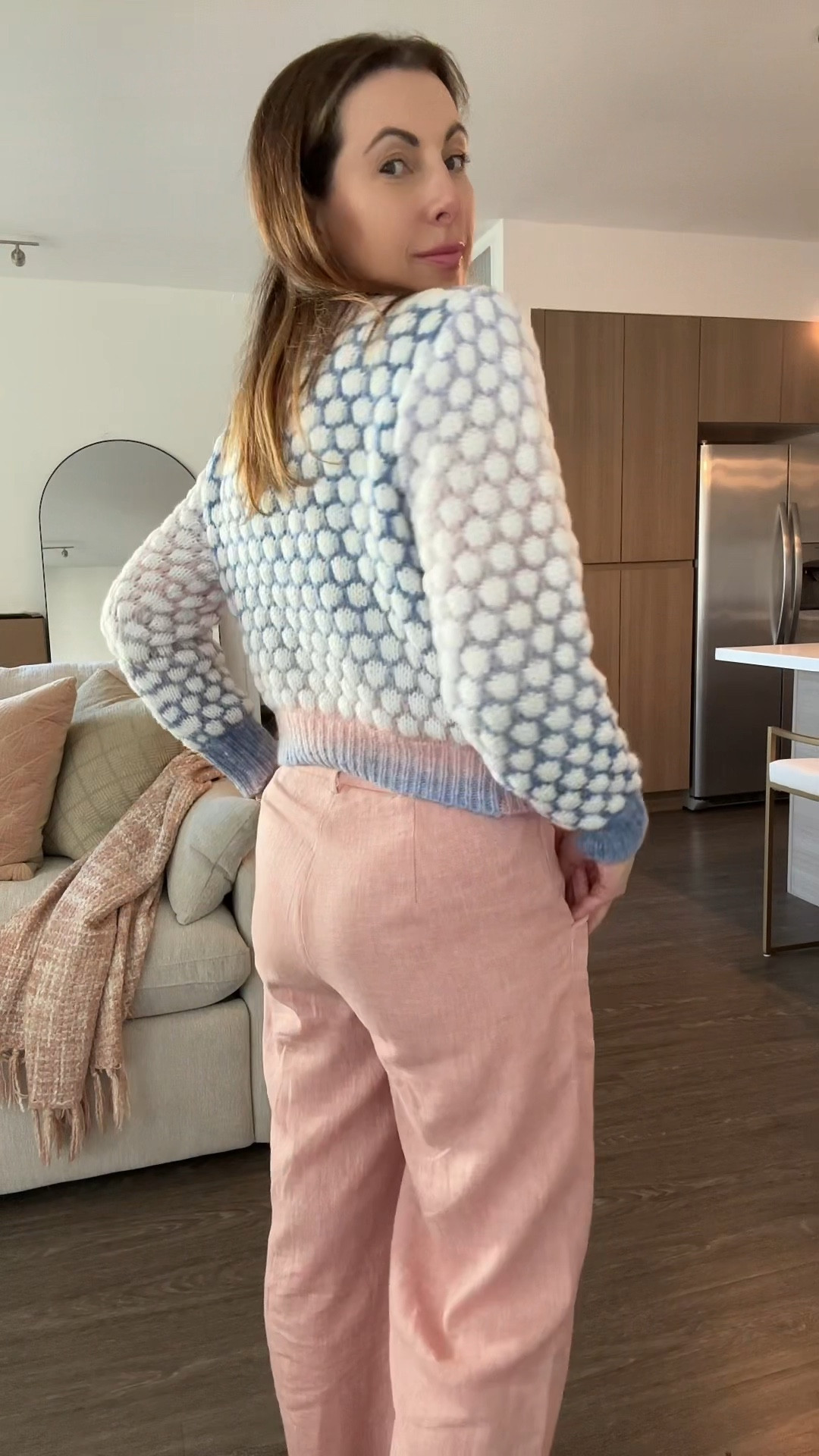 @SHEIN  haul - part 1 🩷 The quality of these clothes is amazing for the prices! What’s your fave? 
Pink wide leg linen pants - fluffy rainbow cardigan - white lace tee - pleated midi skirt - cream black comfy sandals - shein haul - fashion over 40 - casual outfits - work outfits  

#LTKfindsunder50 #LTKstyletip #LTKover40