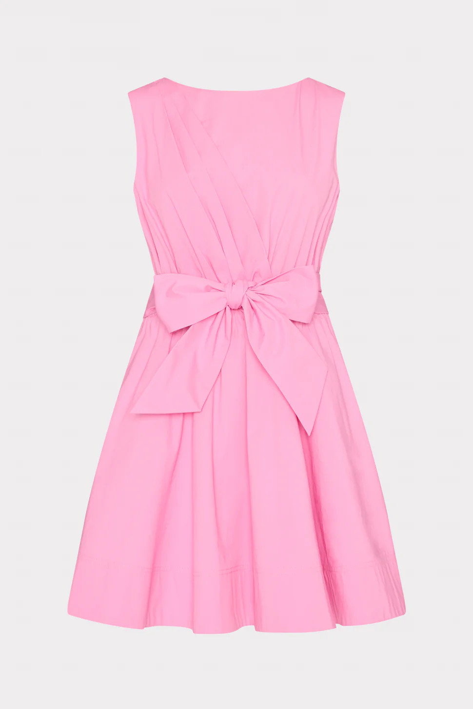Draped Poplin Sleeveless Mini Dress | MILLY