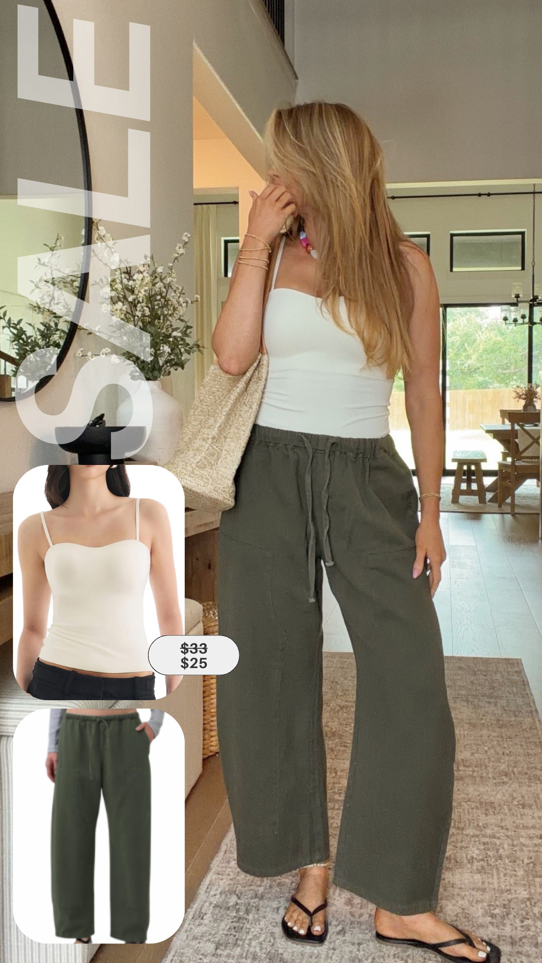 top: xs // pants: small

sale alert, summer outfits, linen pants, casual outfits, vacation outfits beach, michele jaliene #LTKootd 

 #LTKootd #LTKSaleAlert #LTKPetite