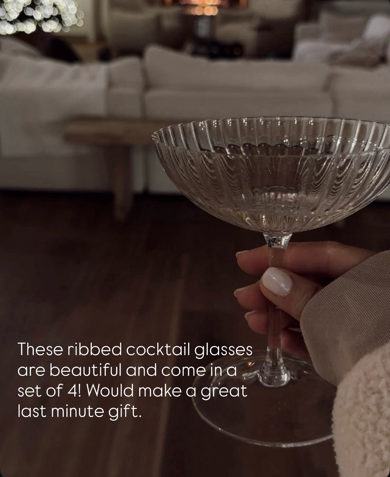 These ribbed cocktail glasses are beautiful and come in a set of 4! Perfect for hosting✨

#LTKSeasonal #LTKmomlife #LTKHome