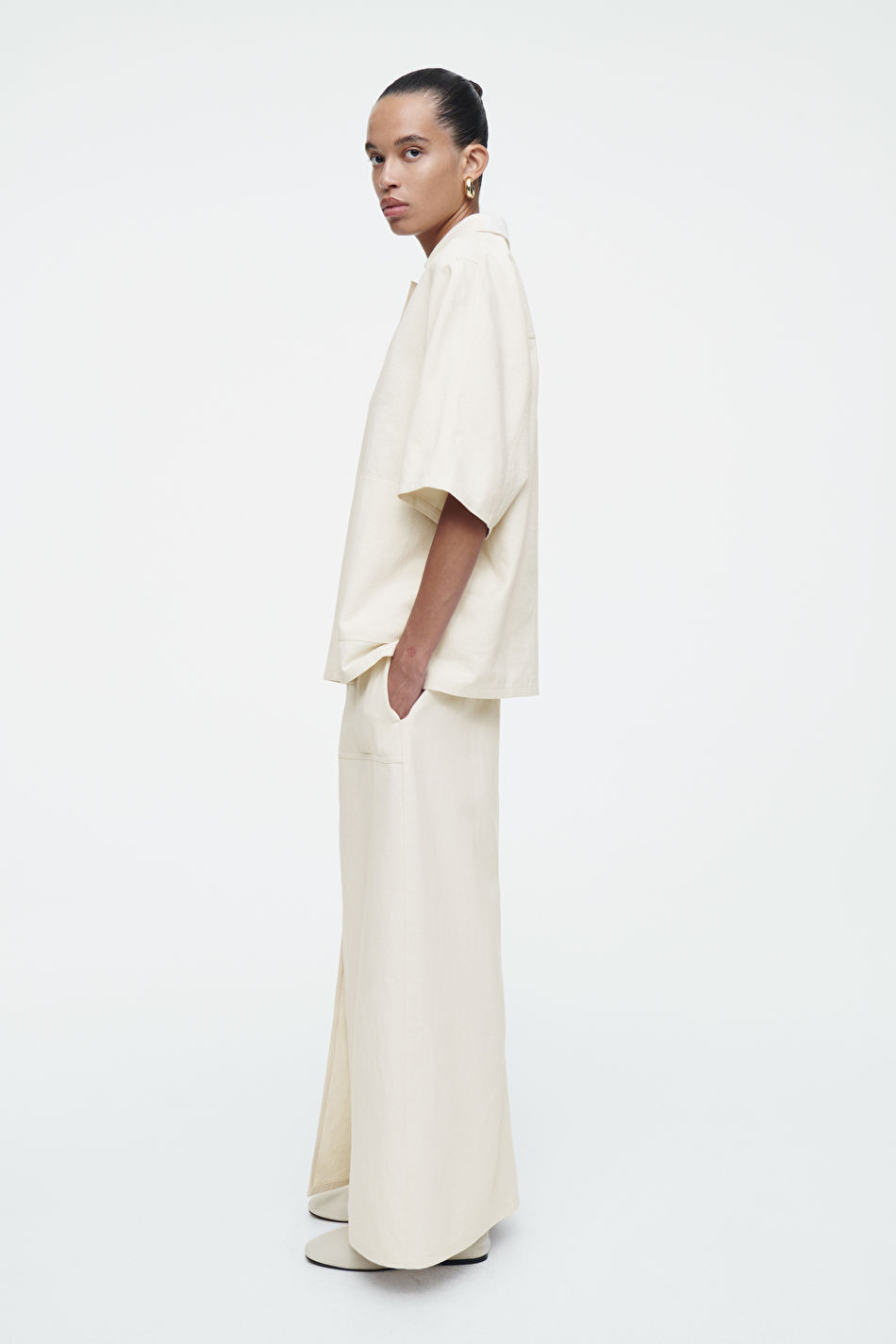 LINEN-TWILL UTILITY MAXI SKIRT | COS (EU)