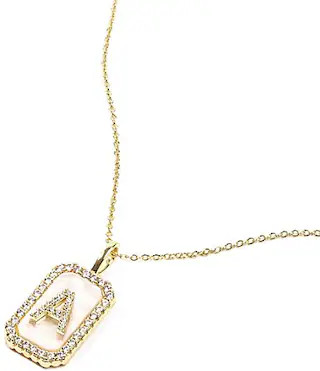 Melinda Maria Gold Initial Short Pendant Necklace | Dillard's