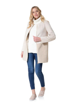 Sherpa/Suede Long Coat | Sail to Sable