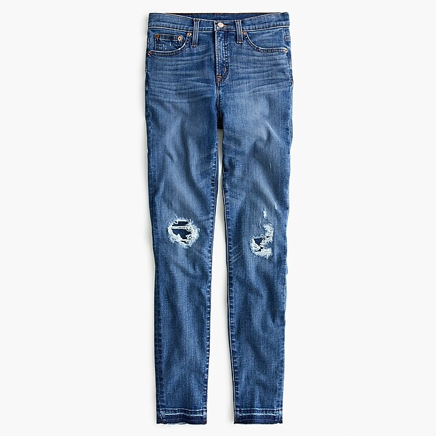 9" toothpick jean in rip & repair wash | J. Crew US