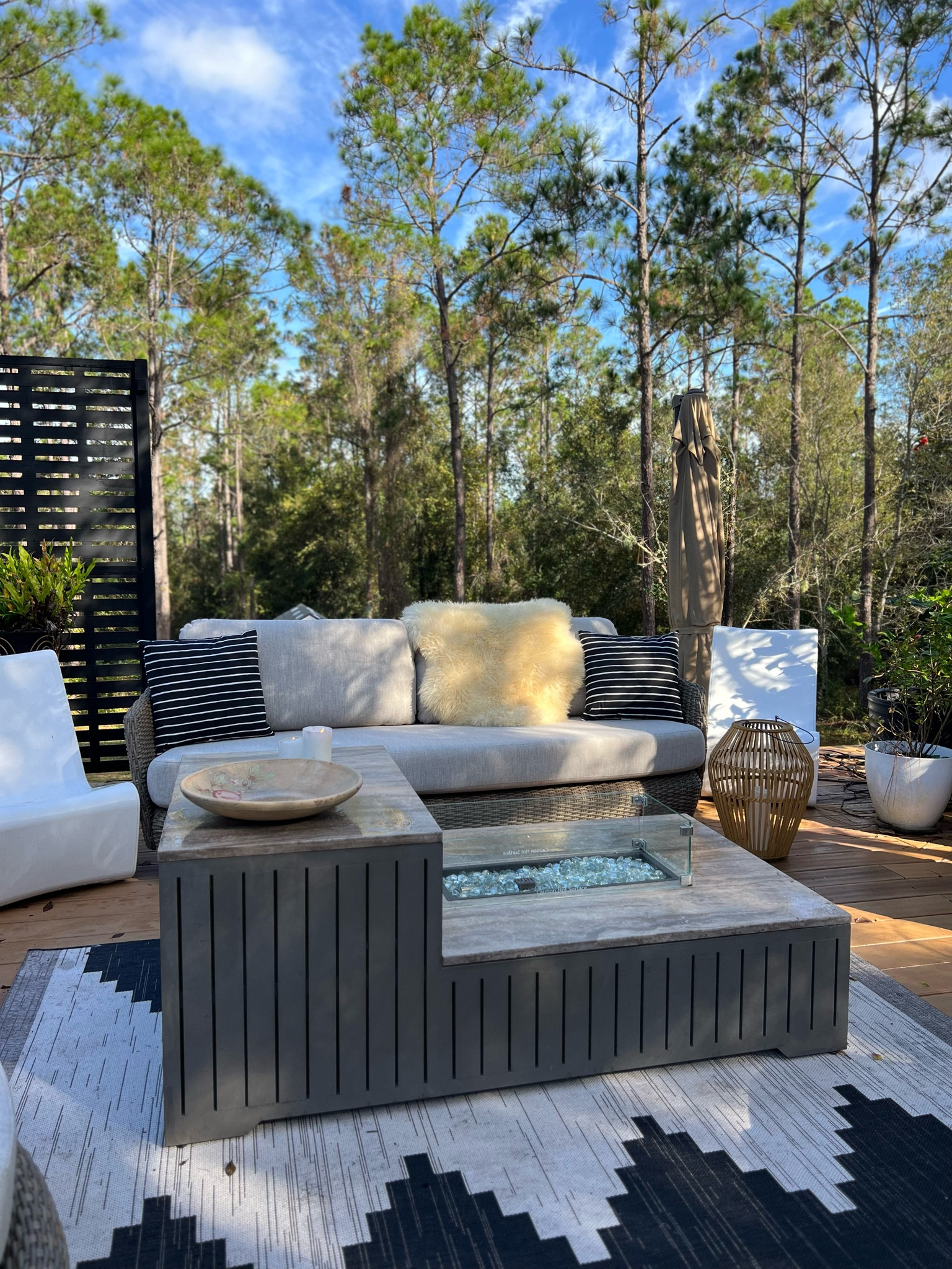 Outdoor oasis Fire table and more.

#LTKhome #LTKHoliday #LTKSeasonal