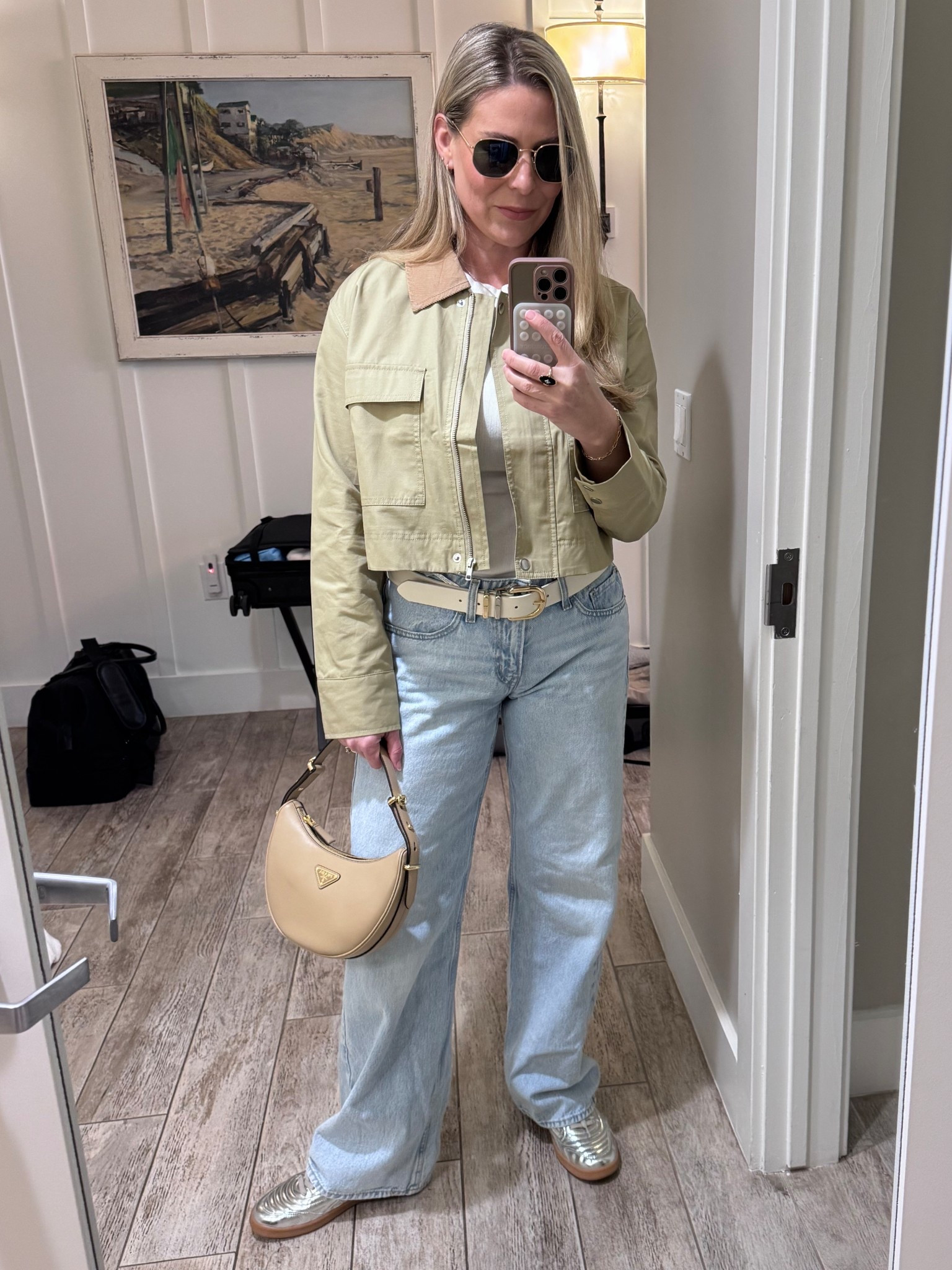 Jacket: medium
Tee: medium 
Denim: size up 1. 
Sneakers: tts

#LTKTravel #LTKSaleAlert #LTKBeauty