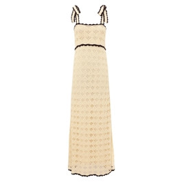 Aster Crochet Tie Midi Dress - Cream/Black            
        
            

    
    
    




... | ZIMMERMANN (US, CA, EU, MENA)