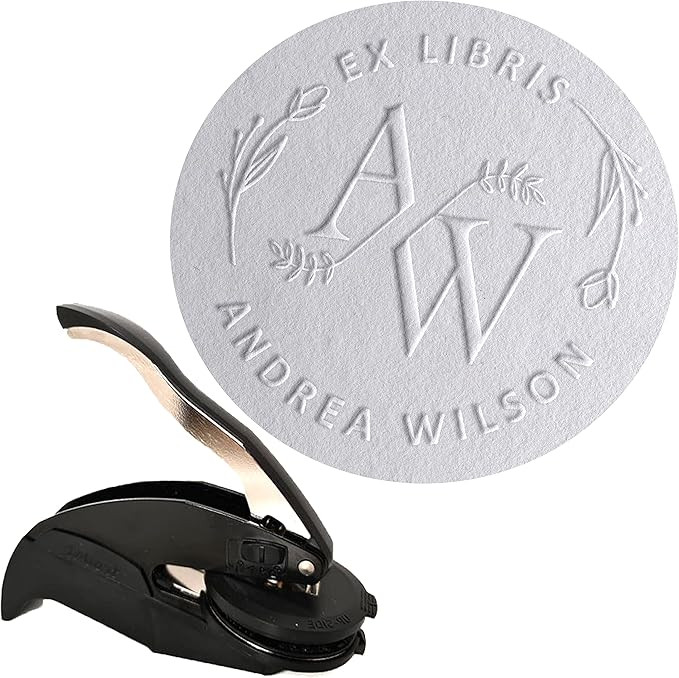 Personalized Book Embosser Custom Made with Your Name, from The Library of, Bibliophile Gift, Ex ... | Amazon (US)