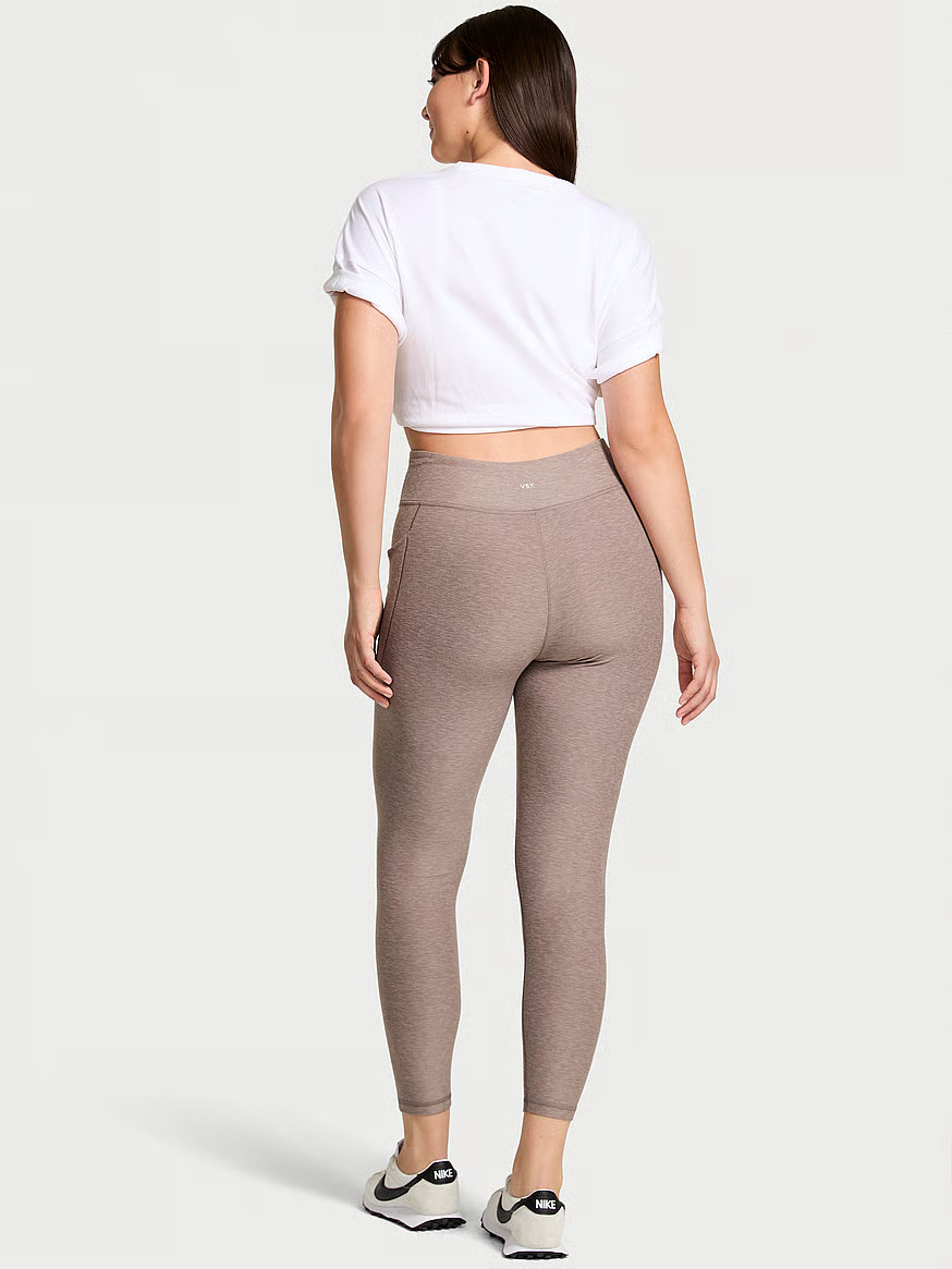 Buy VSX LUXMarl™ High-Rise Pocket Legging, Heather Candlelight Rose - Order Bottoms online - Vi... | Victoria's Secret (US / CA )