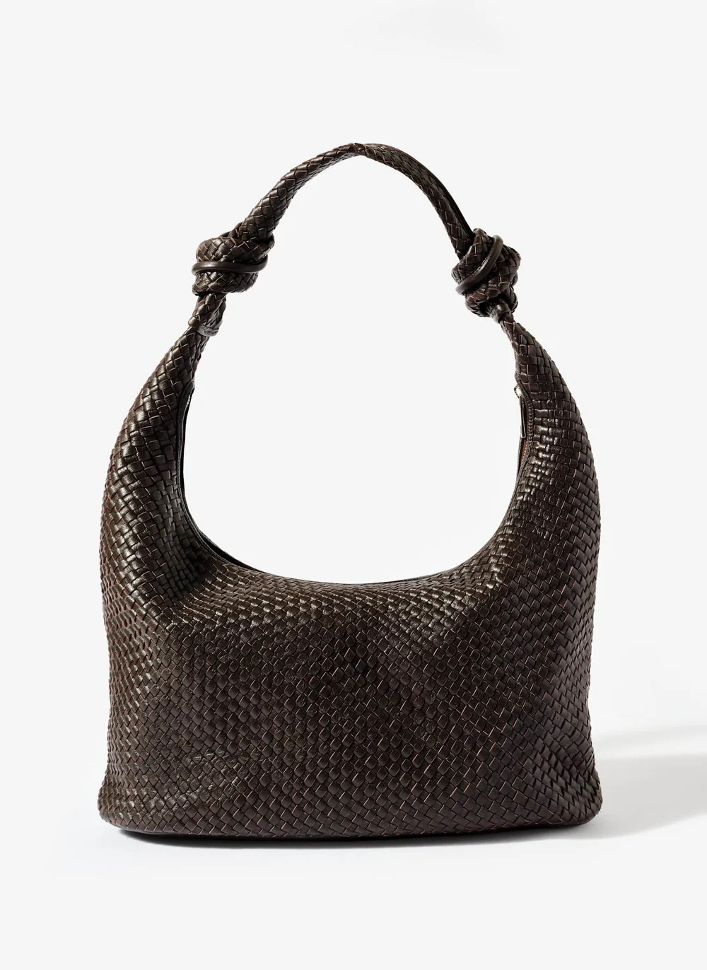 Nora Brown Leather Hobo Bag | Mint Velvet