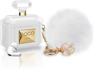 Lastma for AirPods Pro Case Perfume Bottle Design with Keychain & Fur Ball Soft Silicone Shockpro... | Amazon (US)