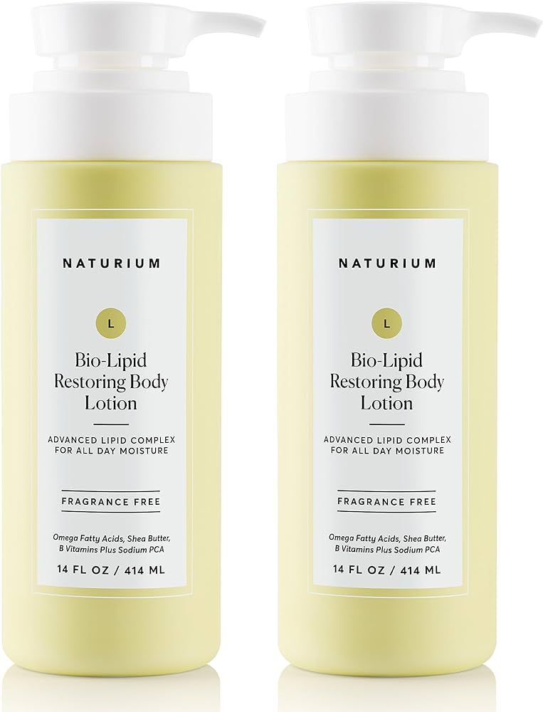 Naturium Bio-Lipid Restoring Moisturizing Body Lotion with Shea Butter, Fragrance Free, 14 oz (2-... | Amazon (US)