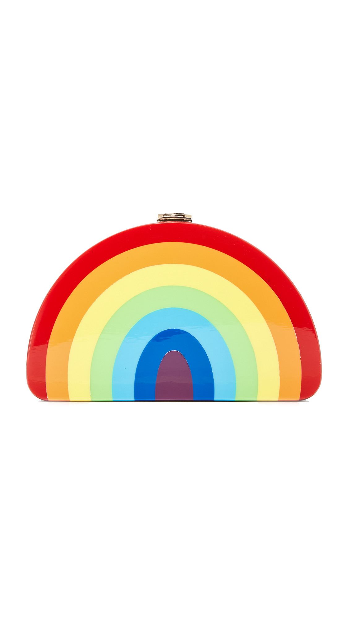 Rainbow Half Moon Clutch | Shopbop