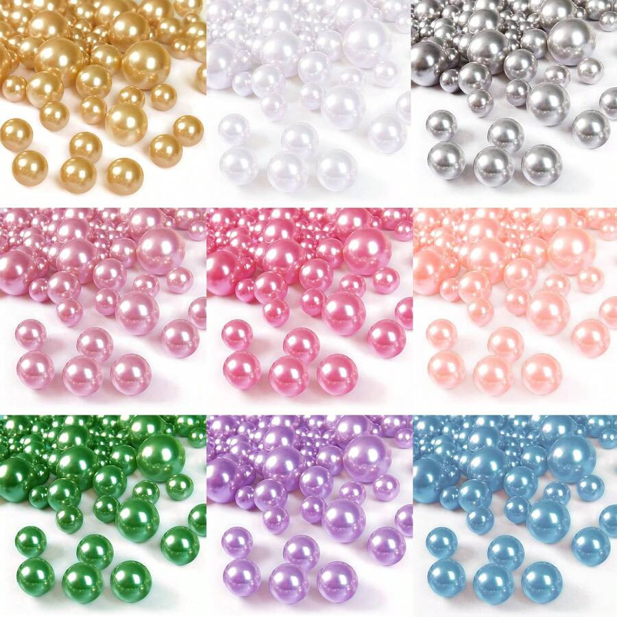 About 15/30/85g Non-Hole Faux Pearl For Vase Fillers, And Halloween Milky White Pearlescent Beads... | SHEIN
