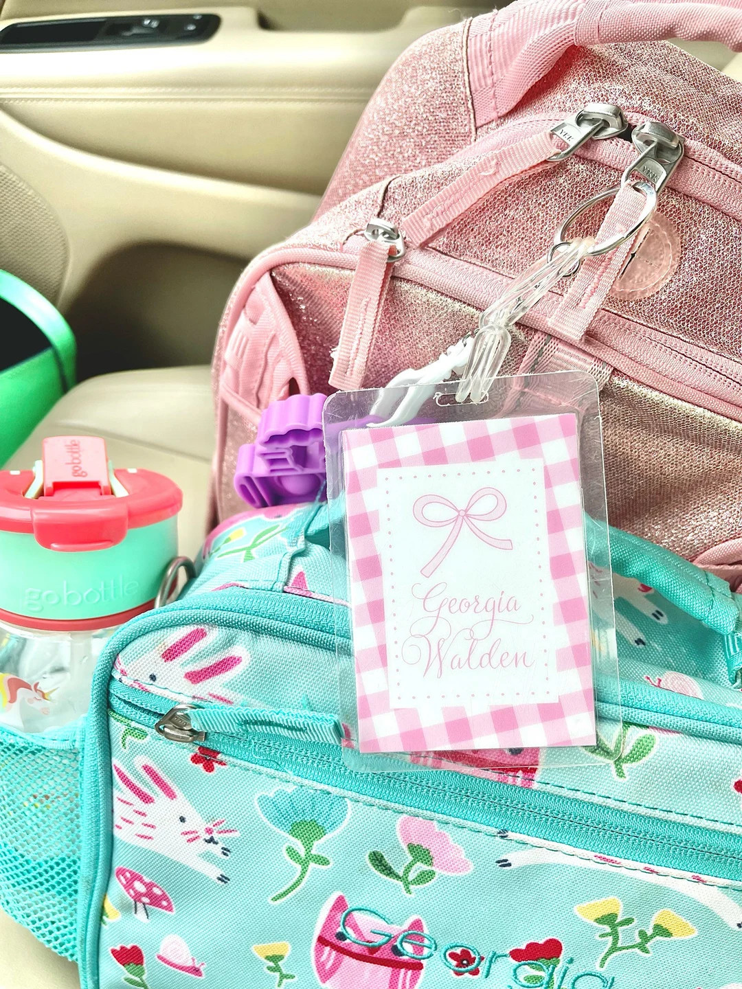 Bow Luggage Tag Diaper Bag Tag Girls Luggage Tag - Etsy | Etsy (US)