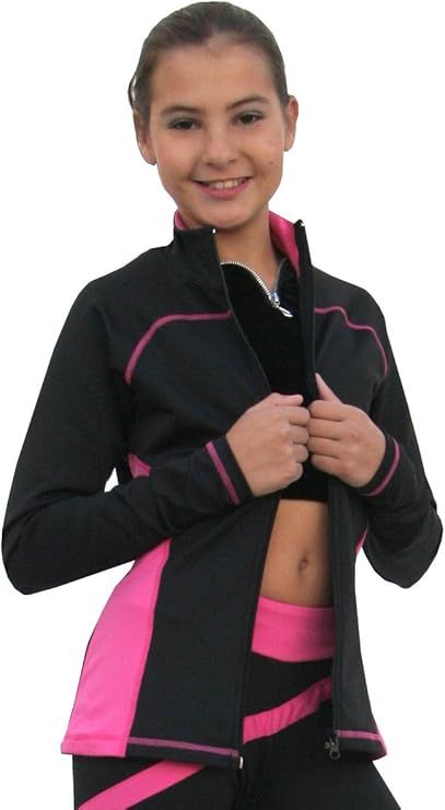 ChloeNoel Figure Skating 2-Tone Princess Seam Child Jacket J06 | Amazon (US)