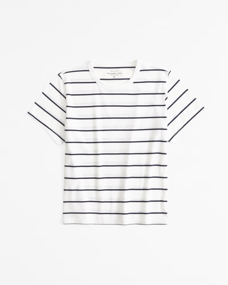 Women's Essential Polished Body-Skimming Tee | Women's Tops | Abercrombie.com | Abercrombie & Fitch (US)