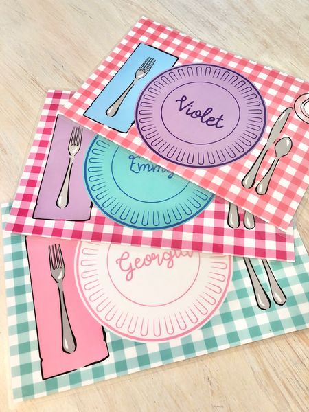 Personalized placemats are such a fun gift for kids!! Kids gift idea, spring kids, placemat, pink gingham, toddler gift, easter basket gift idea

#LTKkids #LTKbaby #LTKfamily