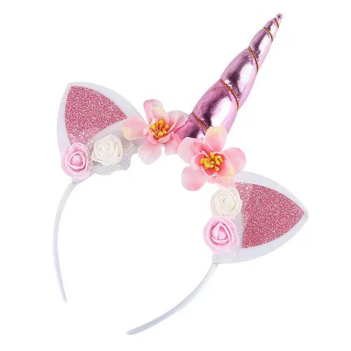 AkoaDa 2 PCS 2019 Fashion Unicorn Headband Flower Glitter New | Walmart (US)