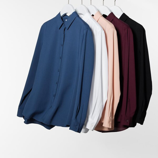 Rayon Long-Sleeve Blouse | UNIQLO (US)