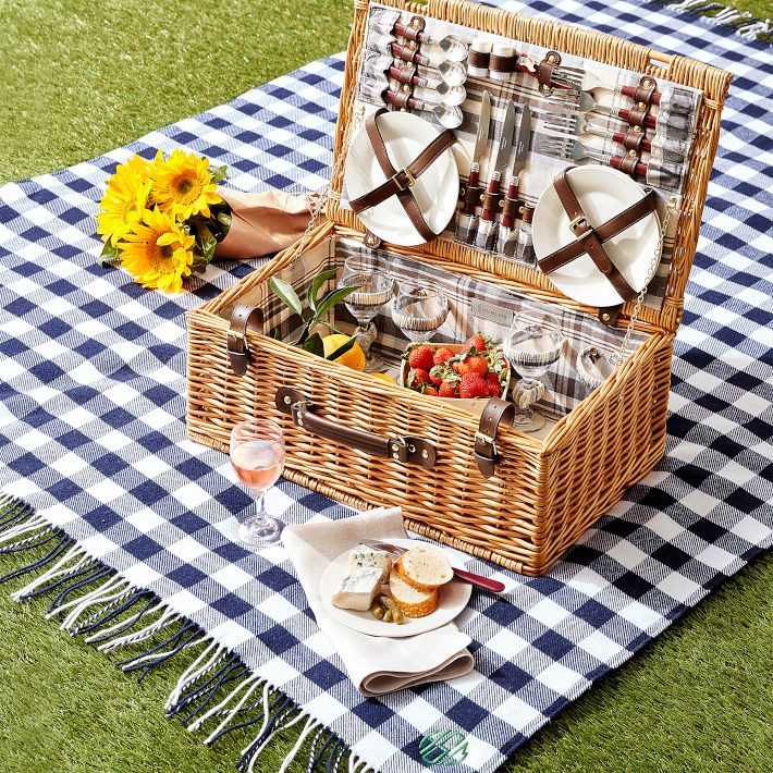 Gingham Waterproof Picnic Blanket | Mark and Graham