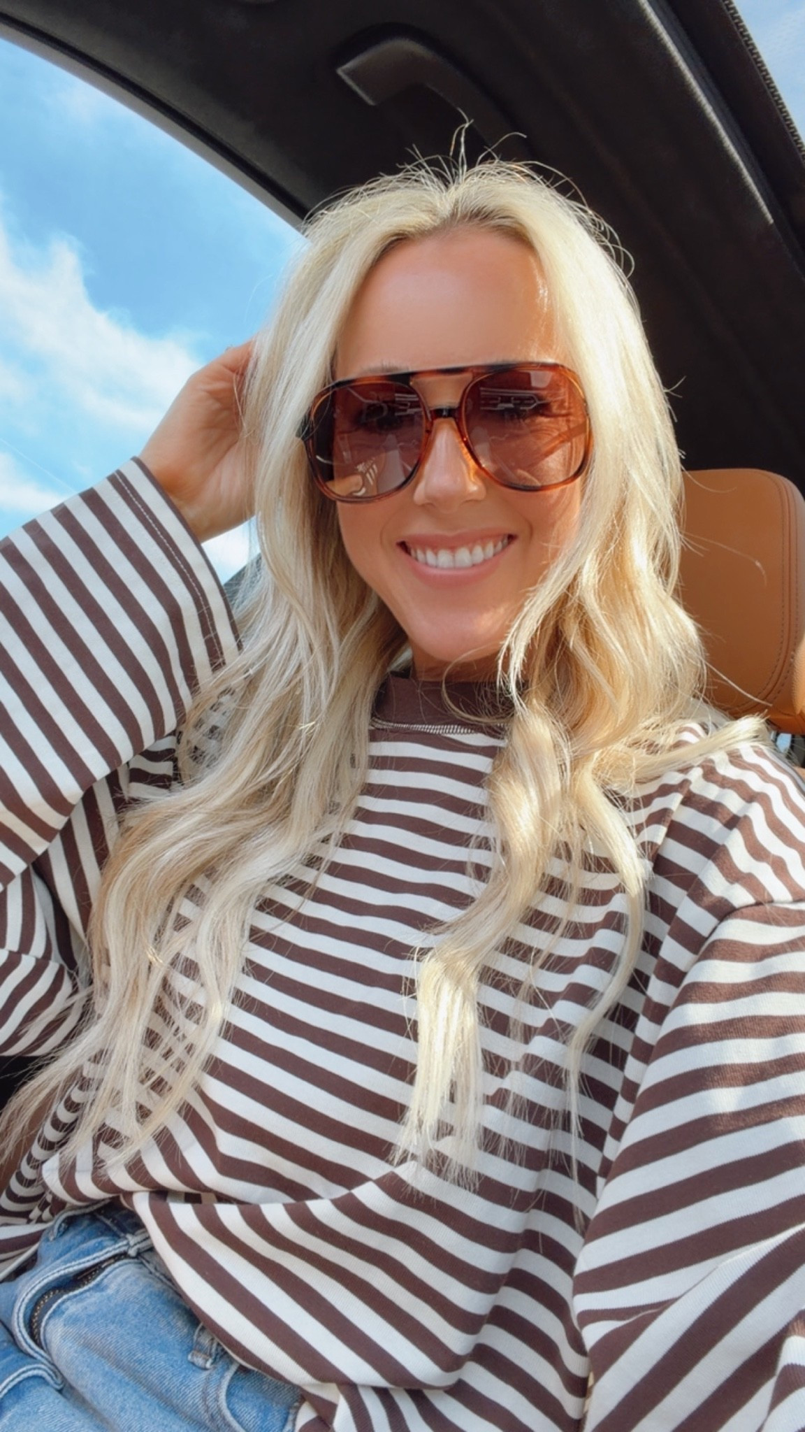 Ootd! What I’m wearing today! This stripe long sleeve has been on repeat! Pair with a good pair of jeans, denim shorts, or biker shorts! 

Amazon outfit, everyday outfit, easy outfit

#LTKootd #LTKdayinmylife #LTKgrwm