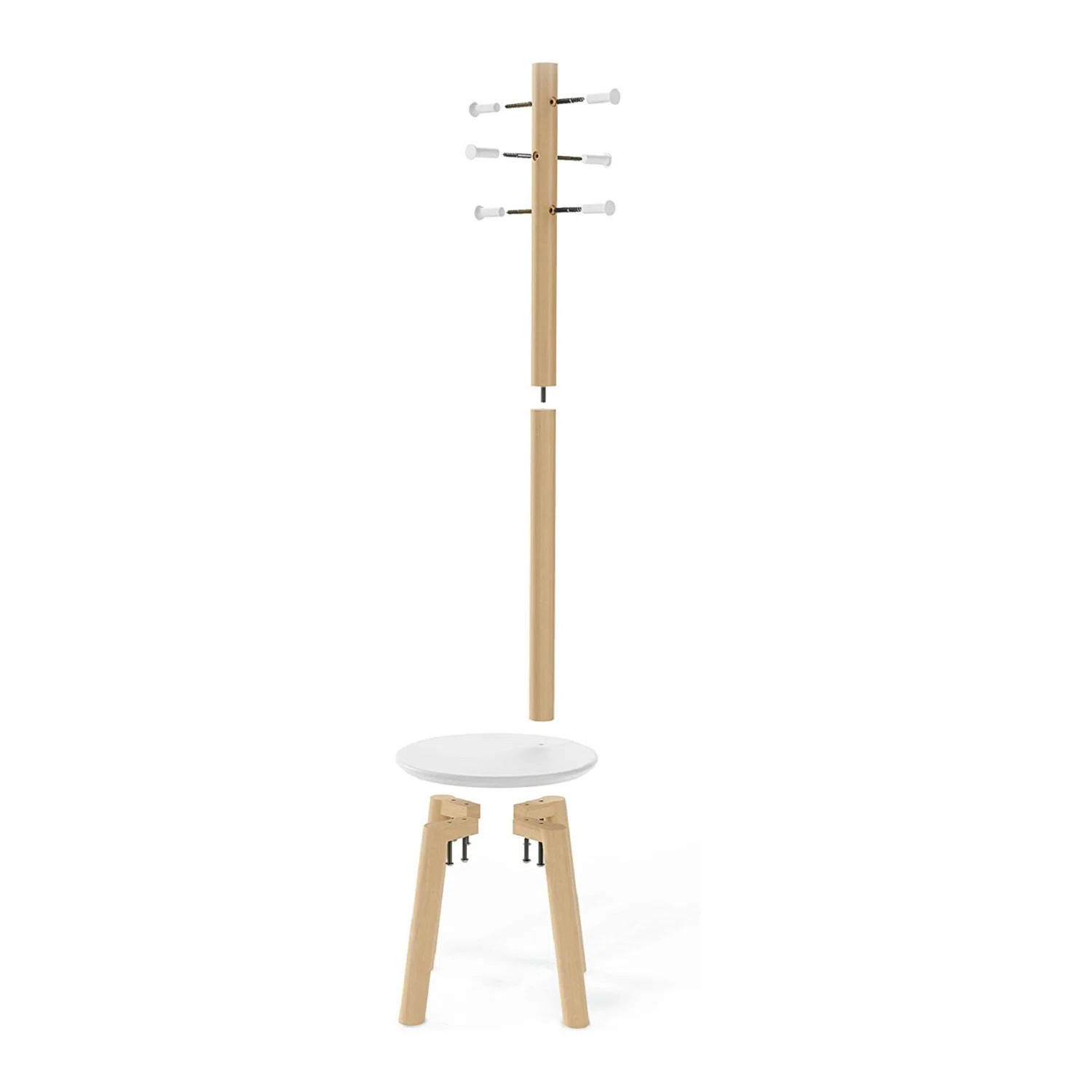 Pillar 6 - Hook Freestanding Coat Rack | AllModern