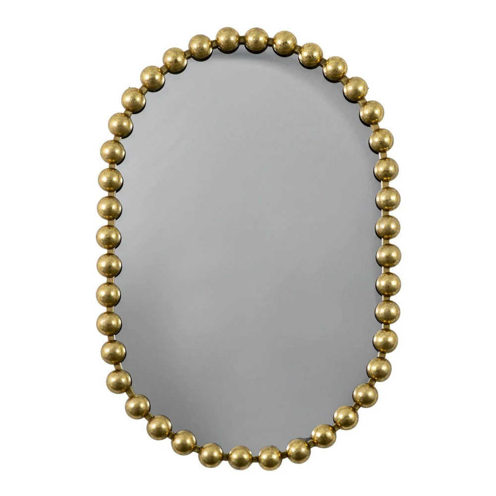 Gallery Interiors Selena Wall Mirror in Gold | Olivia's