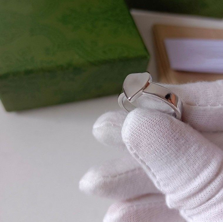 925 silver designer love heart Ring for Mens Womens snake band rings High-end quality Couples wed... | DHGate