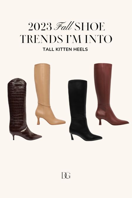 Fall trend: tall kitten heels

Kitten heel boots, fall boots, fall boot, fall trends, shoe trends, heeled boots, knee high boots

#LTKshoecrush #LTKSeasonal #LTKstyletip