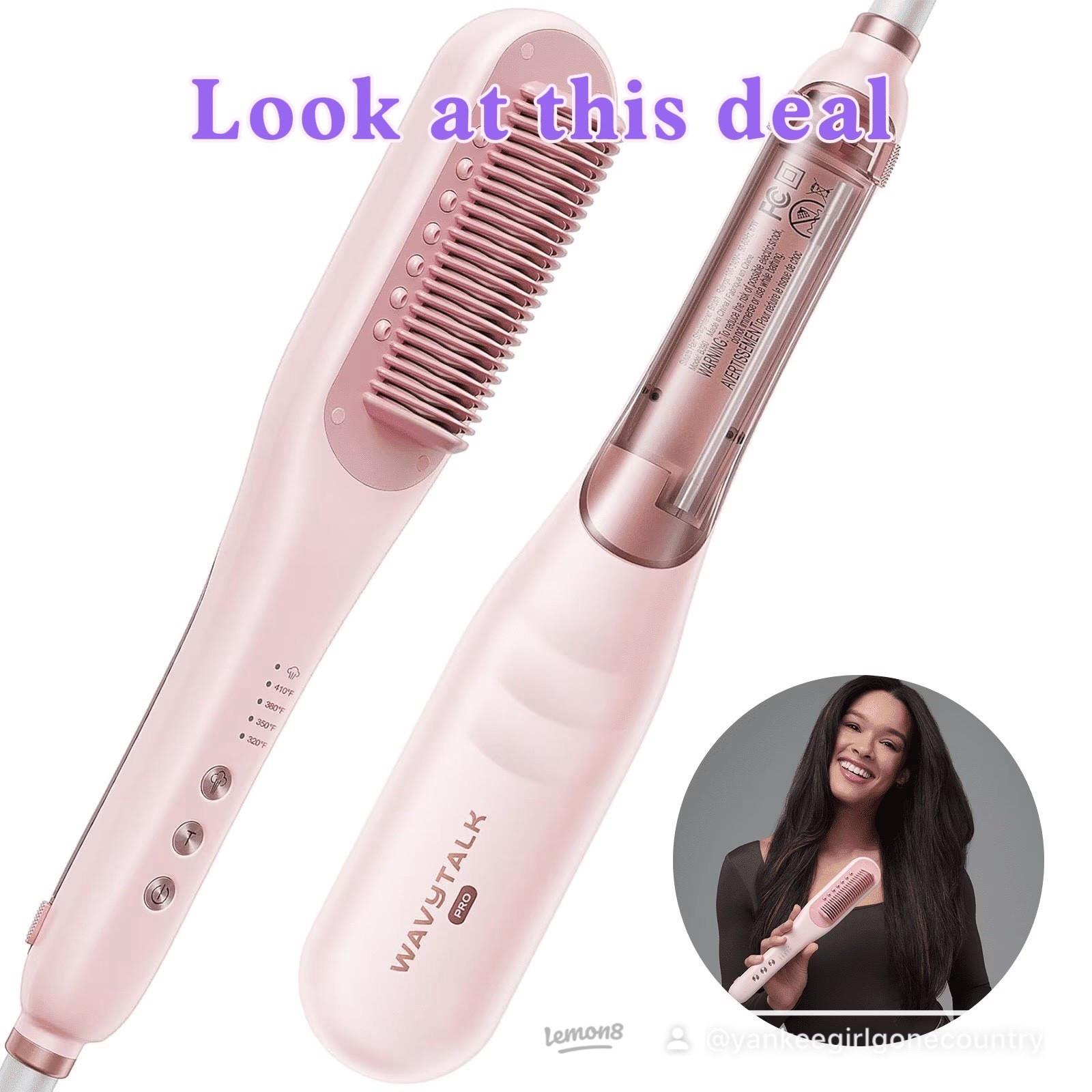 I have one and I love it. I love the steam option on this to help keep your hair hydrated. 

Wavytalk Pro Steam Hair Straightener Brush, Steam Reduces Damage, and Expedites Straightening, Pink

#hair #hairstyling #hairstylingtools

#LTKBump #LTKBeauty #LTKHome