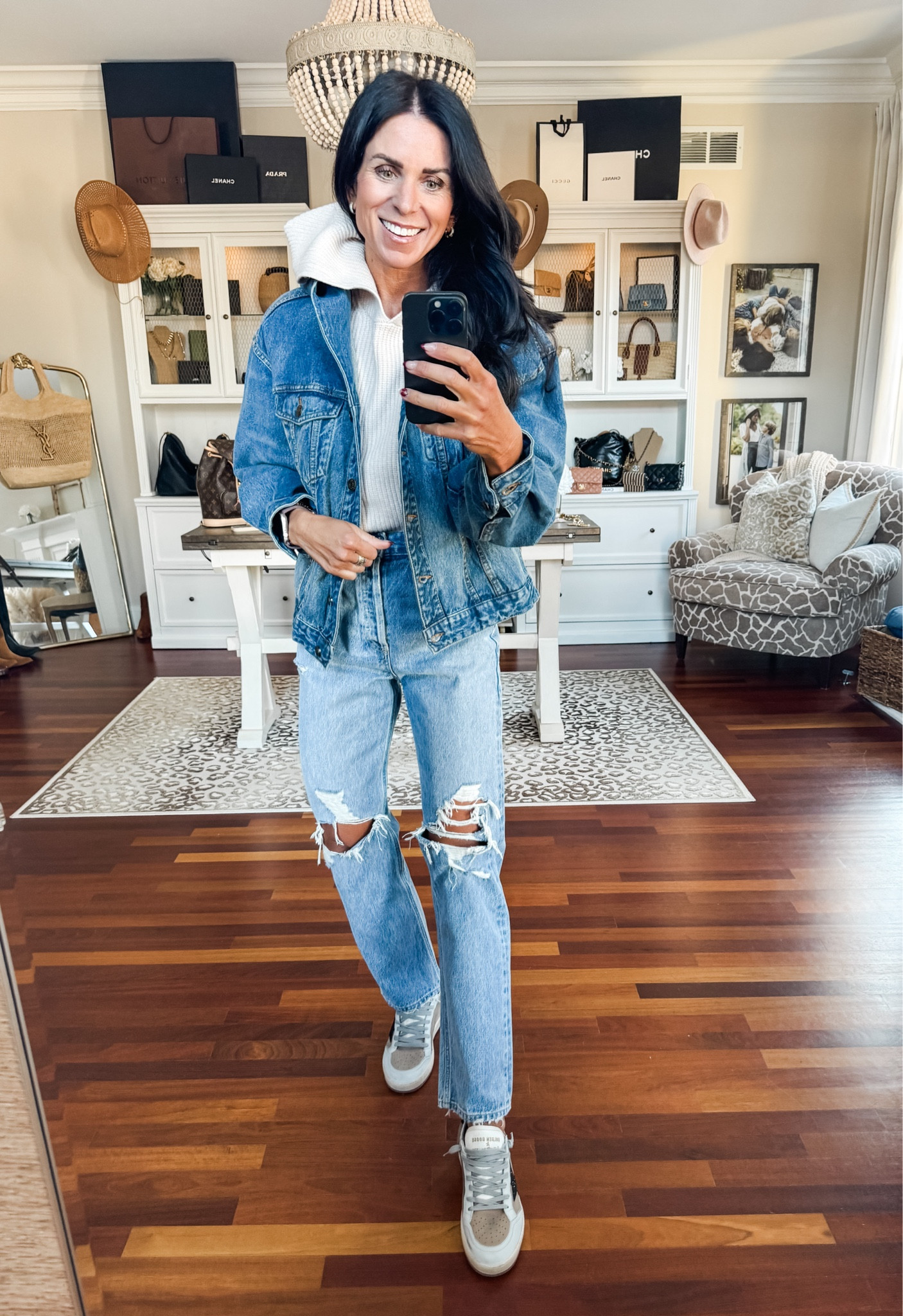 Small sweater and jacket 

#LTKSeasonal #LTKStyleTip #LTKFindsUnder50