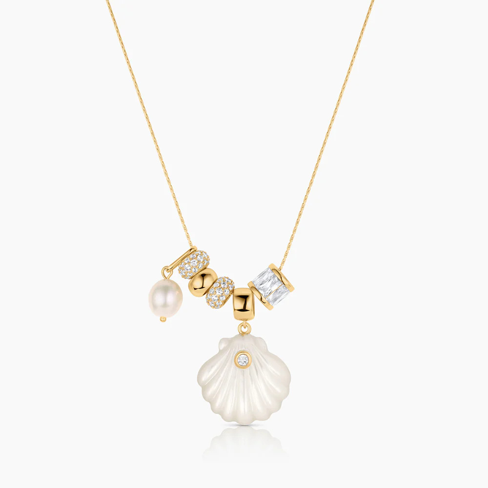 Coquille Soirée Mother Of Pearl Shell Necklace | Thatch