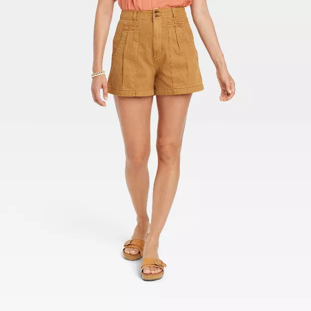 Women's High-Rise A-Line Pleated Shorts - Universal Thread™ | Target