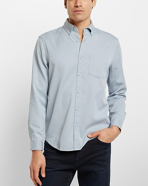 Solid Casual Shirt | Express