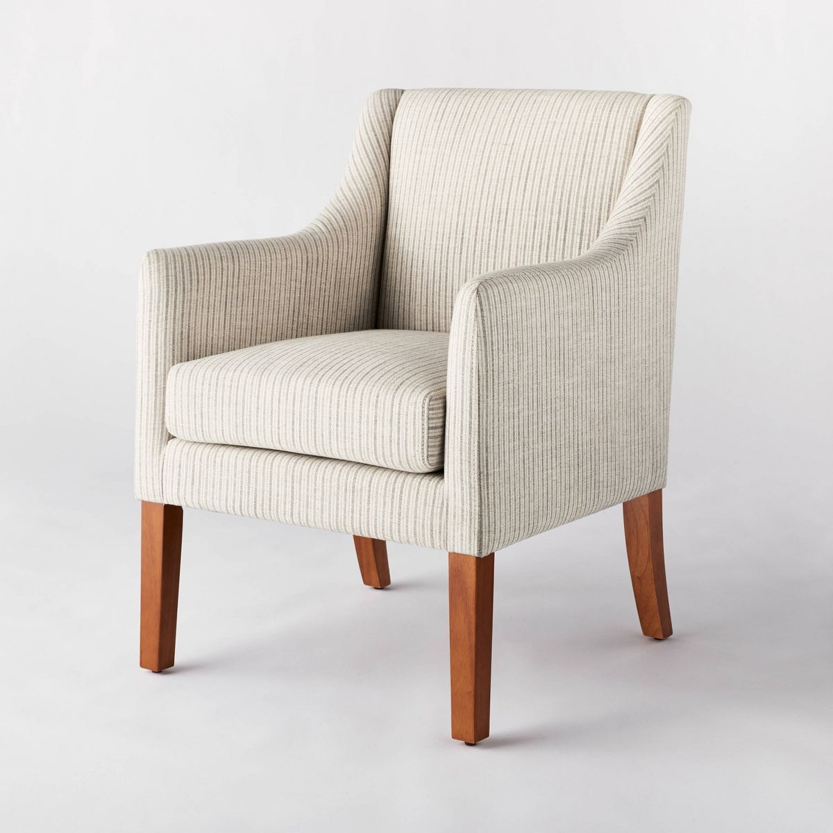 Clearfield Swoop Arm Dining Chair Cream Stripe - Threshold™ designed with Studio McGee | Target