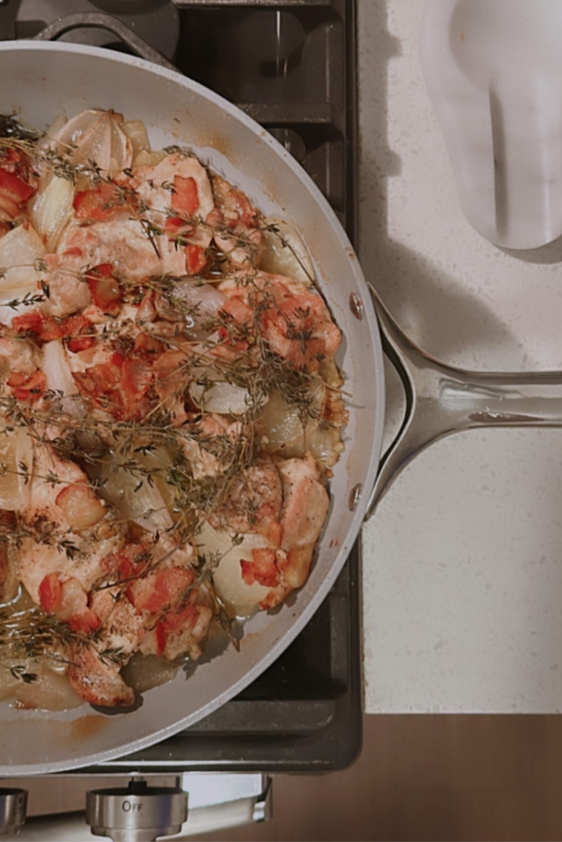 Loving our Caraway home pans that we got from our wedding! This is chicken fricassee in the sauté pan

#LTKGiftGuide #LTKhome #LTKwedding